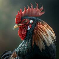 rooster illustration ai generated photo
