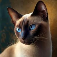 siamese cat illustration photo