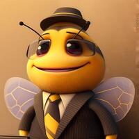 bee wear dressed a businessman photo