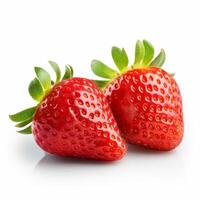 Strawberries isolated. Illustration photo