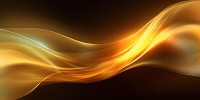 Abstract golden wave background. Illustration photo