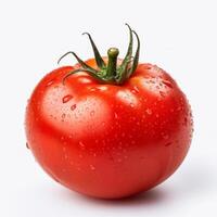 Red tomato. Illustration AI Generative photo