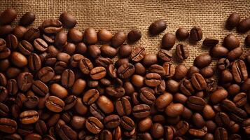 Coffee beans background. Illustration photo