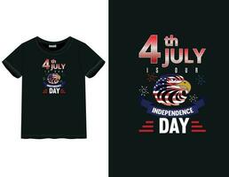 4th July t -shirt design vector