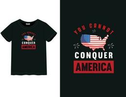 4th July T-shirt design vector