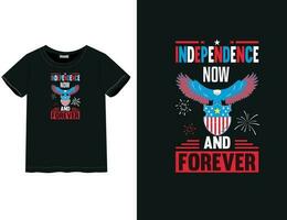 4th July T-shirt design vector