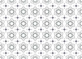 geometric and flower line ethnic fabric seamless pattern for cloth carpet wallpaper background wrapping etc. vector