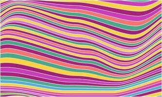 Hippie wavy psychedelic distorted background. Vector illustration