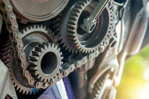 gears engineering and industry or concepts such mechanical transmissions photo