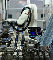 Engineering control of robotics in industrial plants Production technology photo