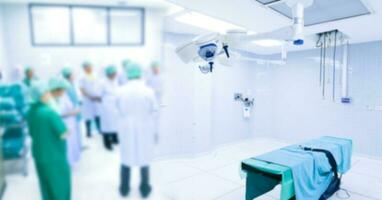 operating room in the hospital concept background image blur photo