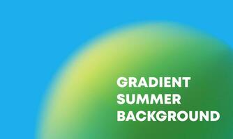 abstract radial gradient background with beautiful gradation green summer. Vector illustration