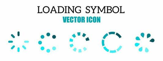 cargando símbolo icono vector ilustración. valores vector.