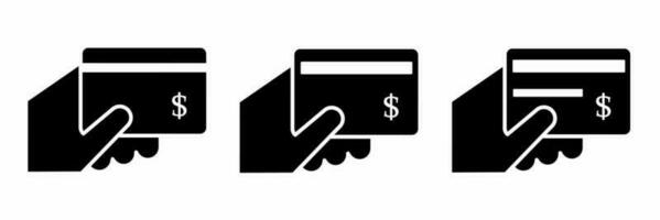 Icon design. Card payment icon illustration collection. vector