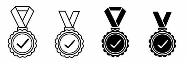 Icon design. Medal icon illustration collection. vector