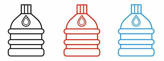 Gallon icon vector collection. Vector illustration.