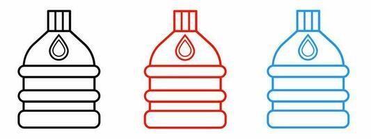 Gallon icon vector collection. Vector illustration.