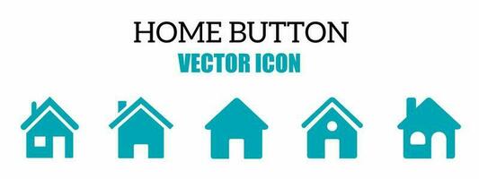 hogar botón icono vector ilustración. valores vector.