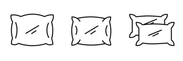 Icon design. Pillow icon illustration collection. vector