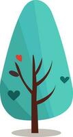 Isolated Tree Icon In Flat Style. vector