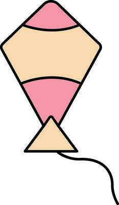Illustration of Kite Icon In Flat Style.