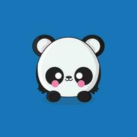 linda panda cara vector