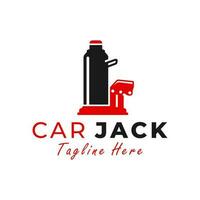 car jack vector illustration logo design