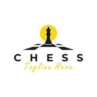 ajedrez deporte vector ilustración logo