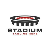 fútbol americano deporte estadio logo diseño vector
