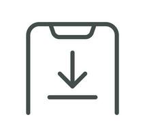 Office related icon outline and linear vector. vector