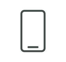 Smartphone protection related icon outline and linear vector. vector