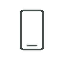 Smartphone protection related icon outline and linear vector. vector