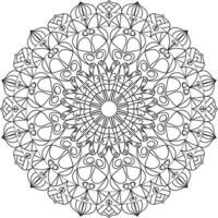 Flower Mandala Coloring Book, Creative luxury of mandala illustration vector