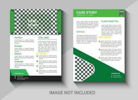 creative case study design template vector