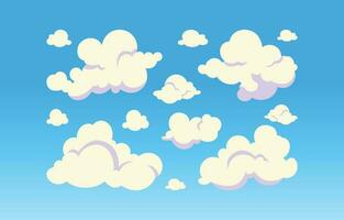 nubes en vector