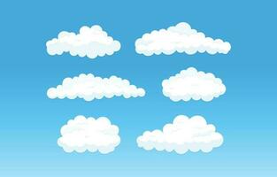 nubes en vector formato