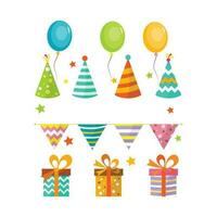 birthday design elements vector