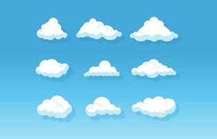 clouds collection in vector