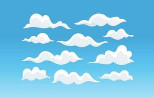 beautiful clouds in vector
