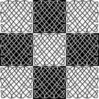 abstract black and white monochrome pattern. Geometry, calligraphy vector