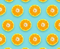 Collection Shogun oranges fruit On a blue background photo