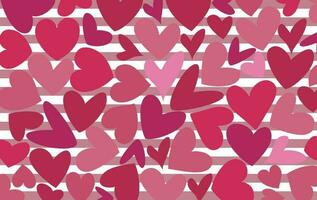 Background of beautiful hearts. Background design of invitation template, greeting card, poster. valentine's day. Vector