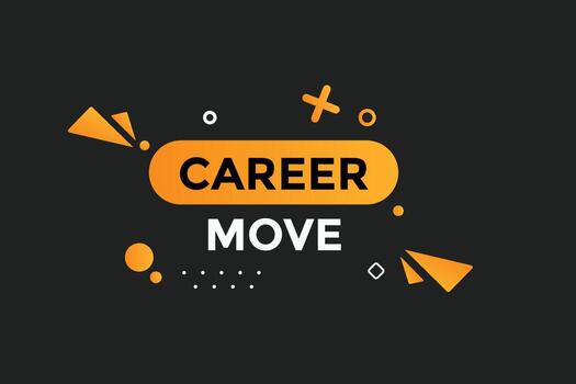 plantillas de banner web de botón de movimiento de carrera. ilustración vectorial vector