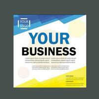 Corporate flyer design for your business vector