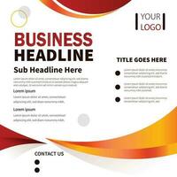 Unique corporate flyer design for your brand vector