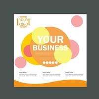 Professional corporate flyer design for your business vector