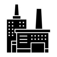 Factory icon vector. thermal power plant icon vector. power station symbol or logo. vector