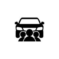 Car sharing vector icon. Simple element illustration. car sharing concept symbol or sign design. Can be used for web and mobile