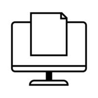 Document icon vector. Read illustration sign. Open symbol. Edit logo. vector