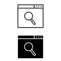 Search icon vector. increase illustration sign. magnifier symbol or logo. vector